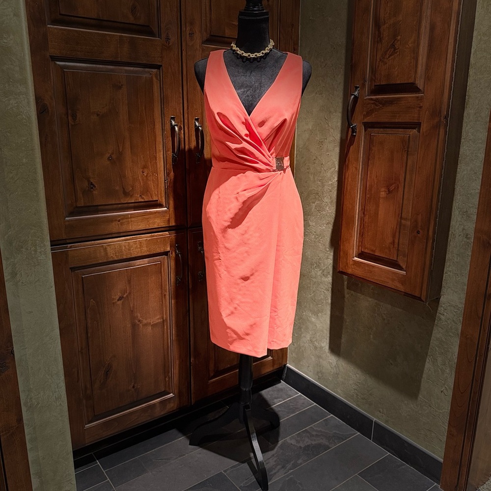 Ralph Lauren Black Label Coral Midi Dress